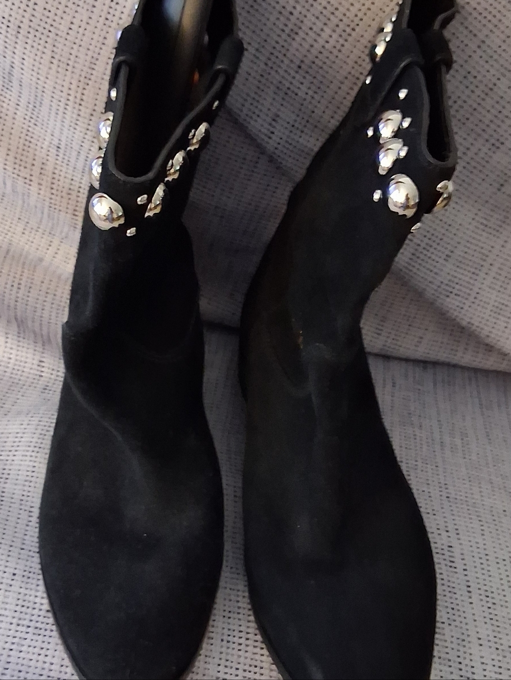 Michael Kors Black Suede Studded Women’s Ankle Boots